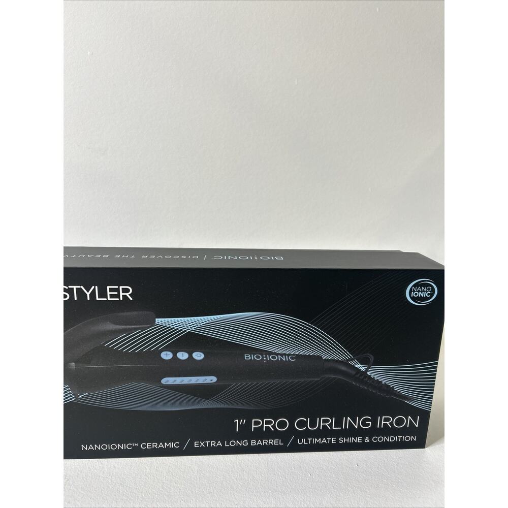 Bio Ionic Long Barrel Styler, Curling Iron with Moisture Heat Technology, 1 inch - Picture 3 of 3